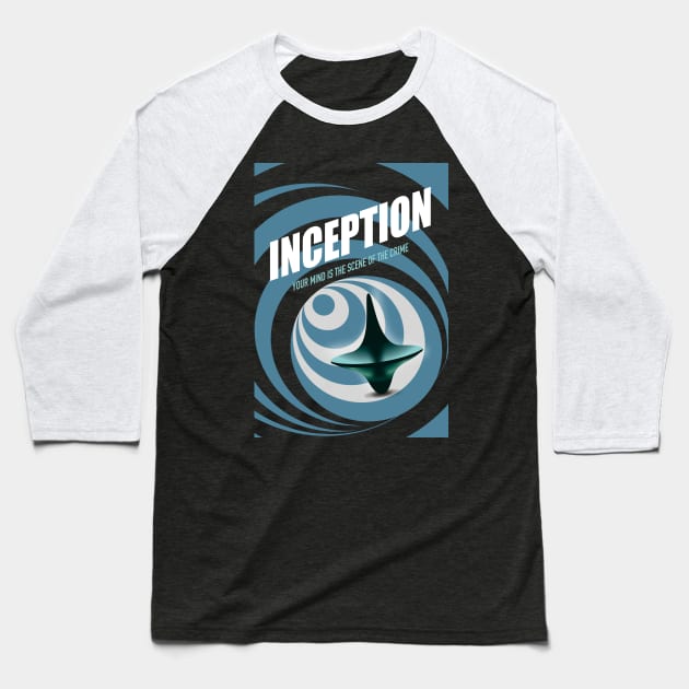 Inception - Alternative Movie Poster Baseball T-Shirt by MoviePosterBoy